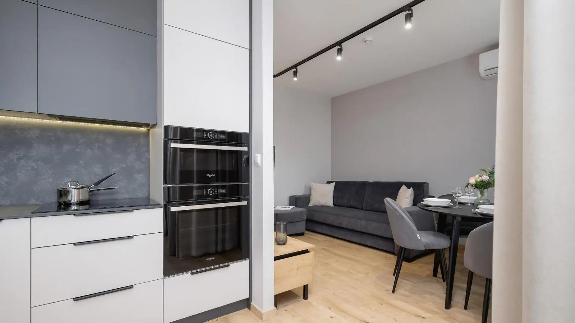 Bright Apartment In Krakow With Garden, Air Conditioning, Parking And Desk By Renters Prestige